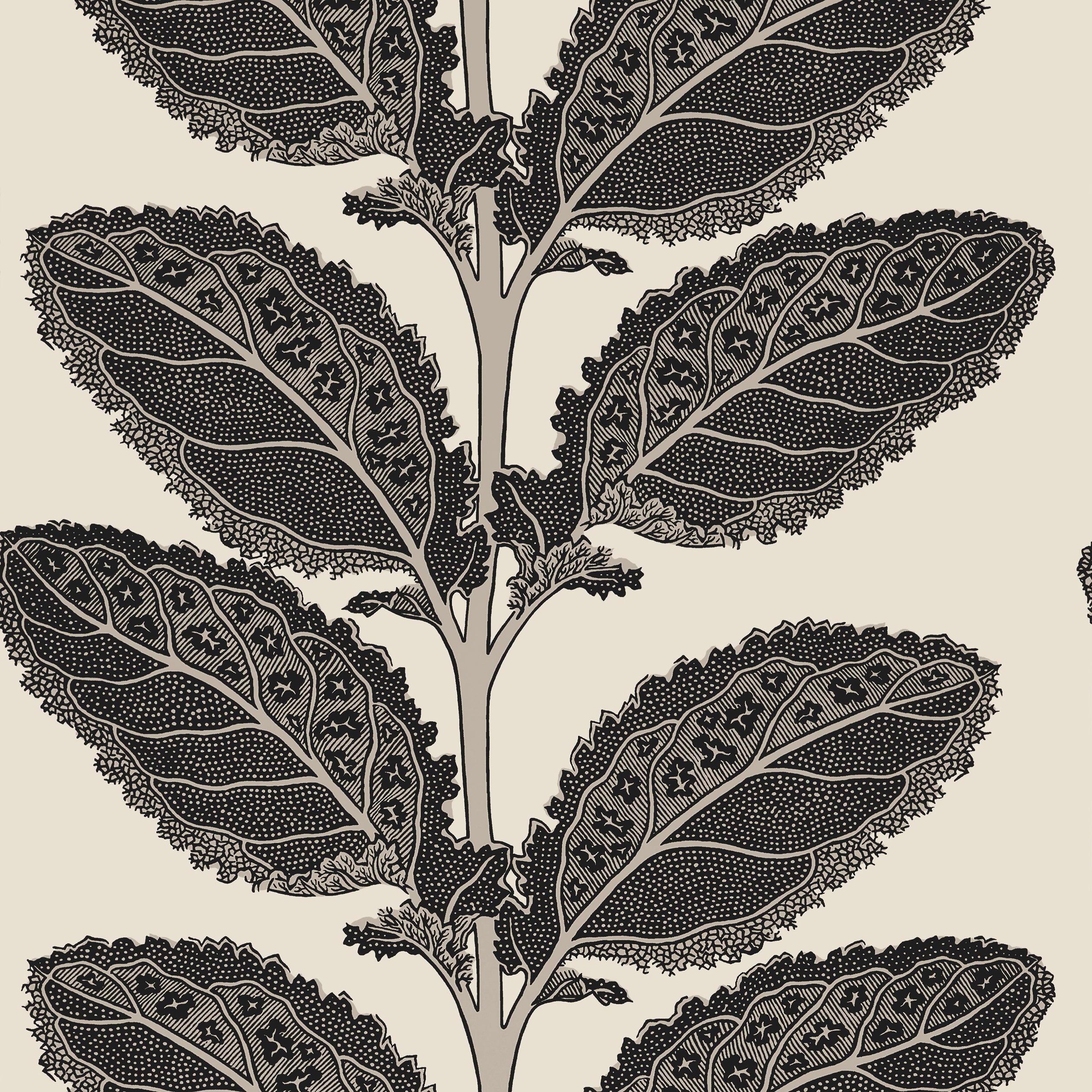 Thibaut Lacinato Behang T12038 - Basalt Black