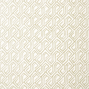 Thibaut Tortona Behang T12839 - Metallic Gold on Cream