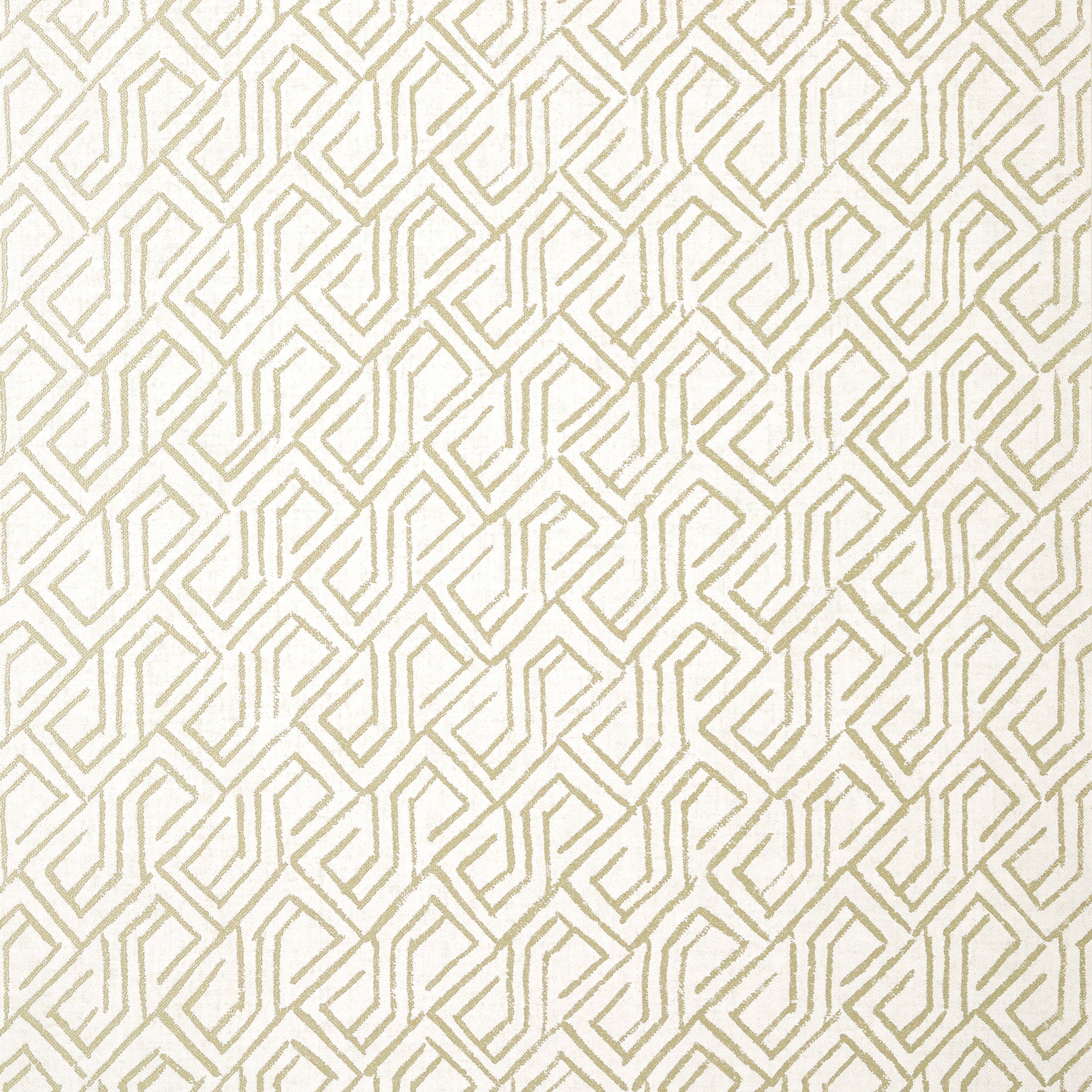 Thibaut Tortona Behang T12839 - Metallic Gold on Cream