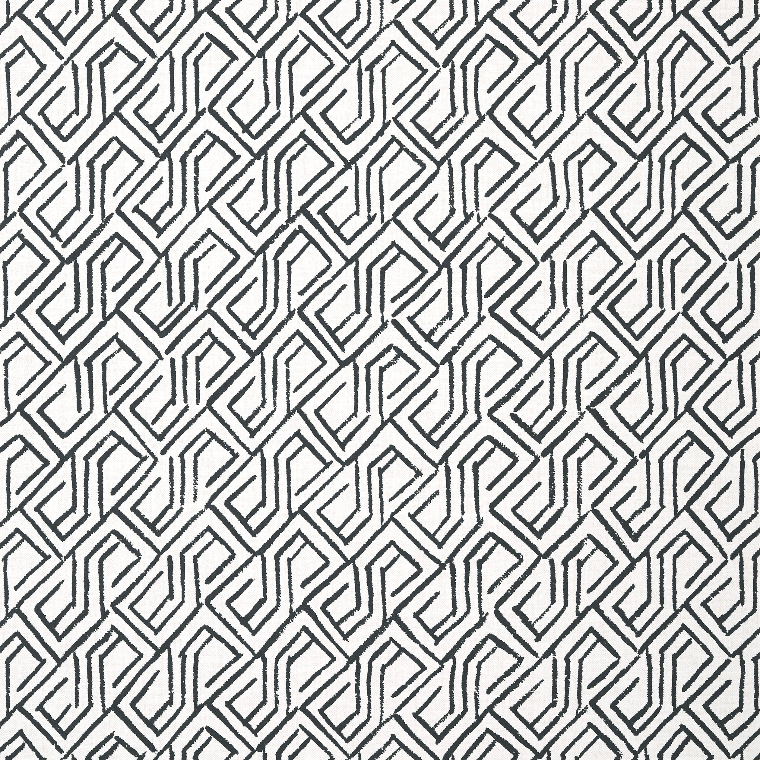 Thibaut Tortona Behang T12842 - Black and White