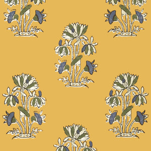 Thibaut Lily Flower Behang T13202 - Harvest Gold