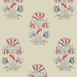 Thibaut Lily Flower Behang T13206 - Beige and Sunbaked