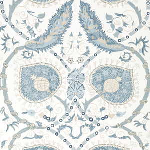 Thibaut Lewis Behang T13215 - Spa Blue