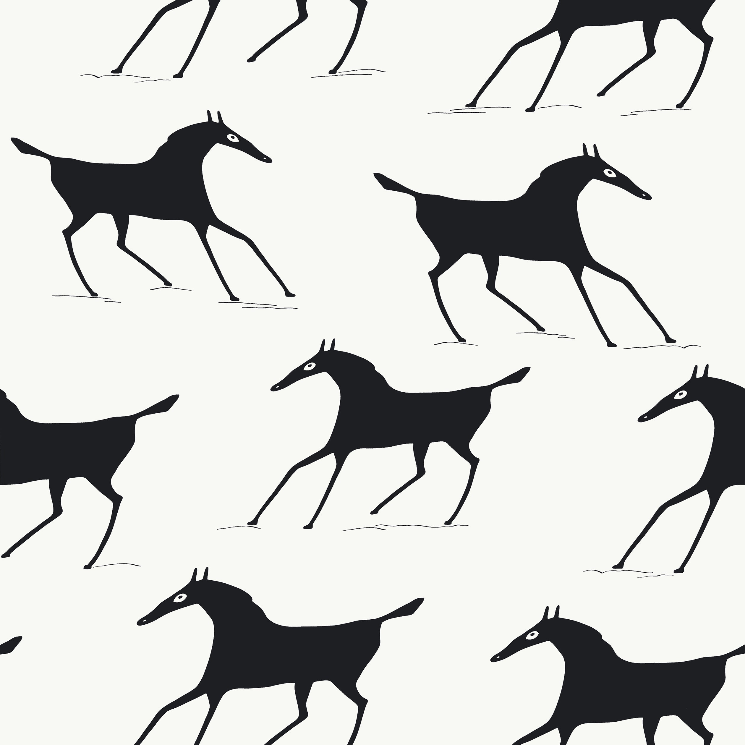 Thibaut Marlborough Downs Behang T13263 - Black and White