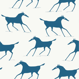 Thibaut Marlborough Downs Behang T13265 - Navy on Off White