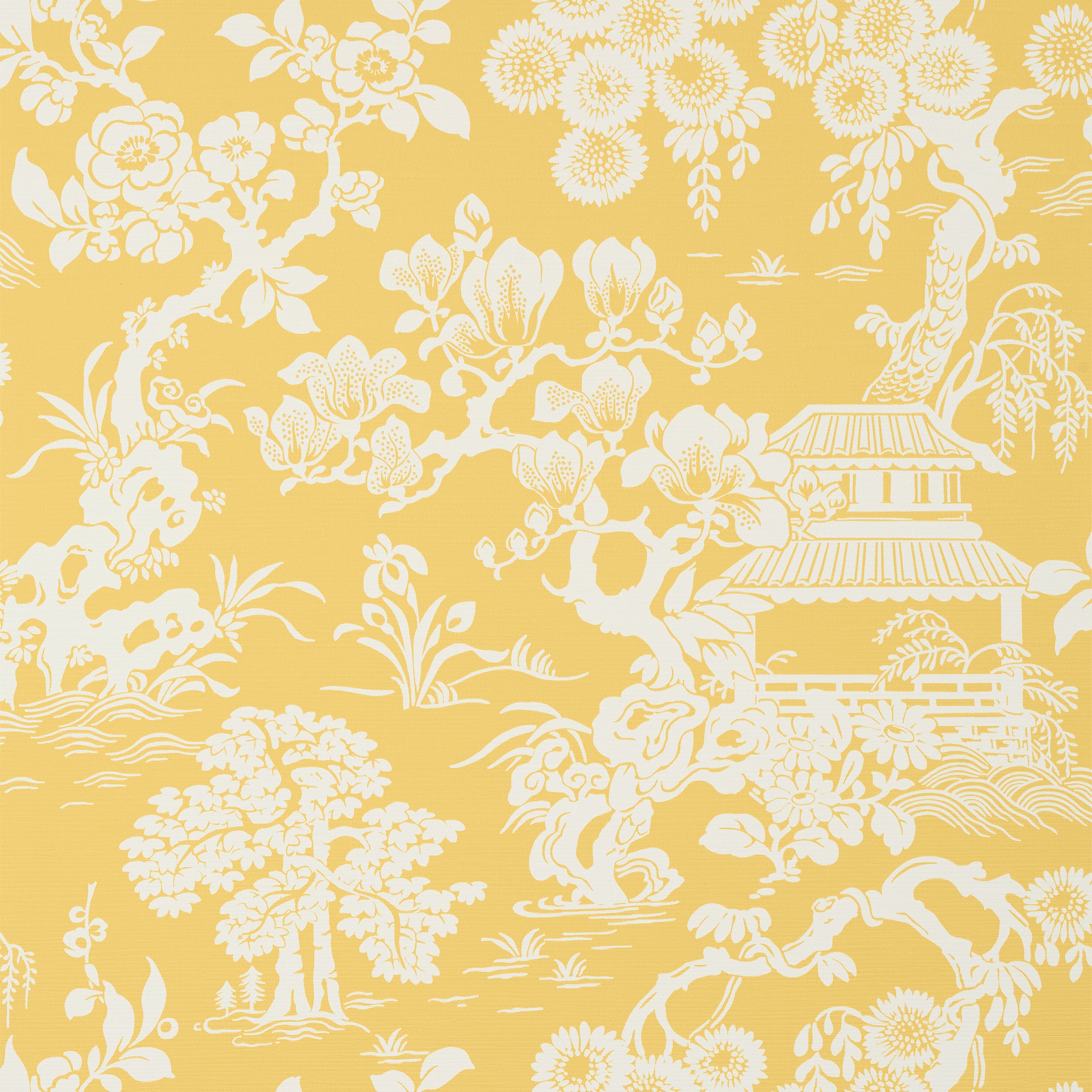 Thibaut Japanese Garden Behang T13302 - Yellow