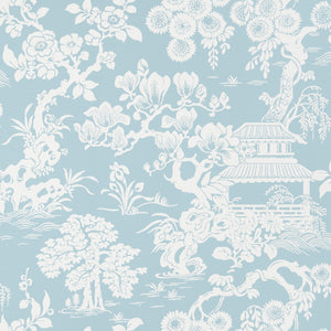 Thibaut Japanese Garden Behang T13303 - Spa Blue