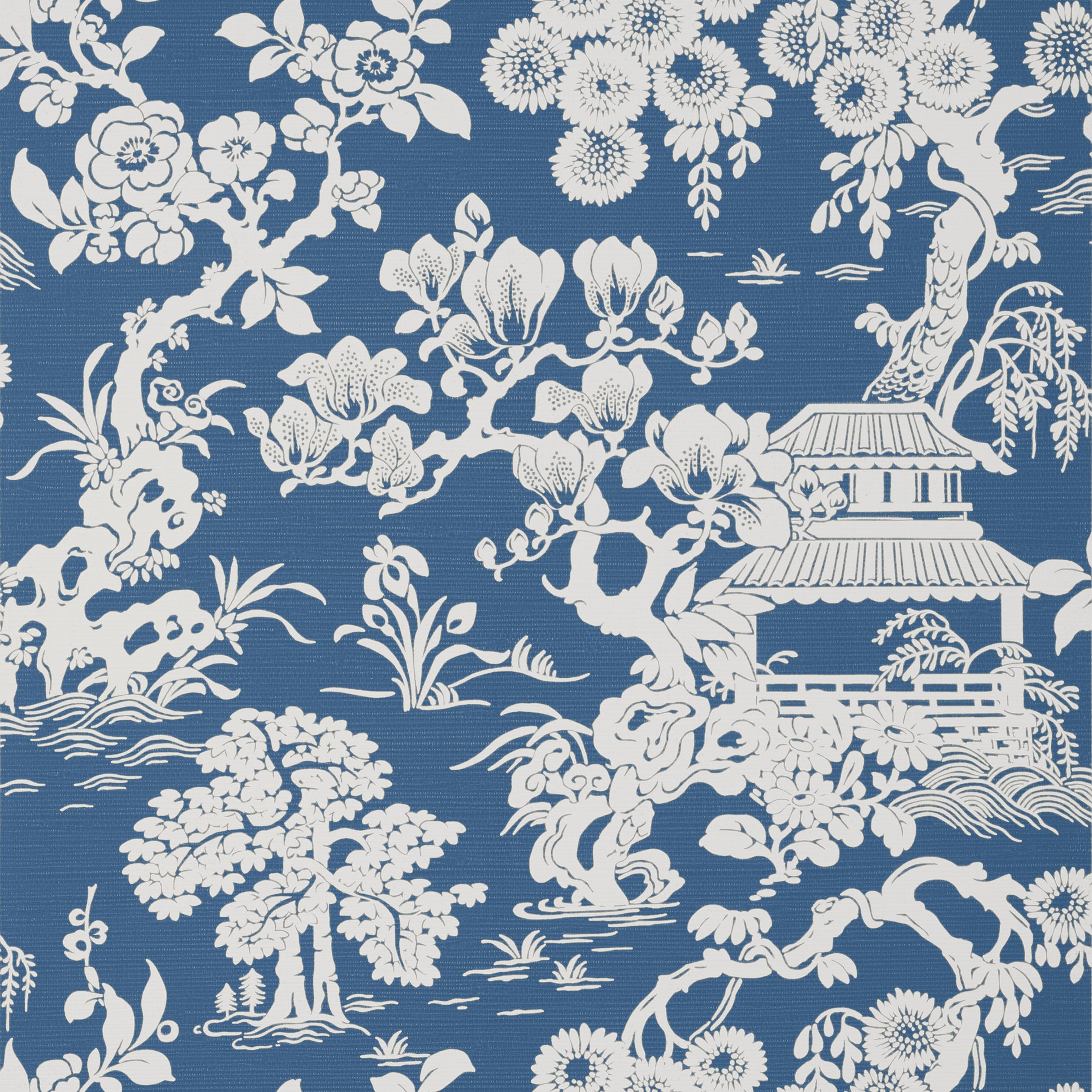 Thibaut Japanese Garden Behang T13306 - Wedgewood