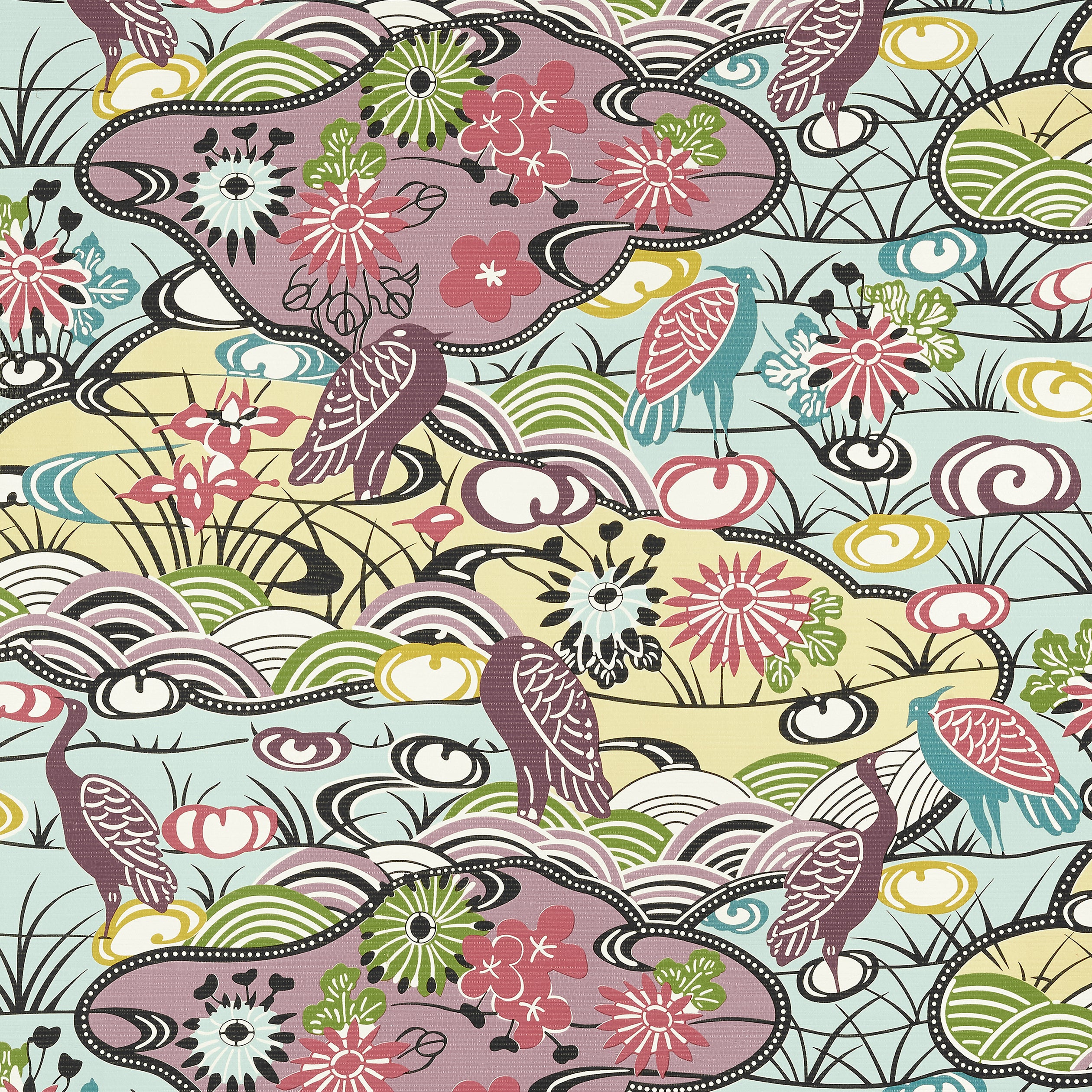 Thibaut Heron Stream Behang T13334 - Multi
