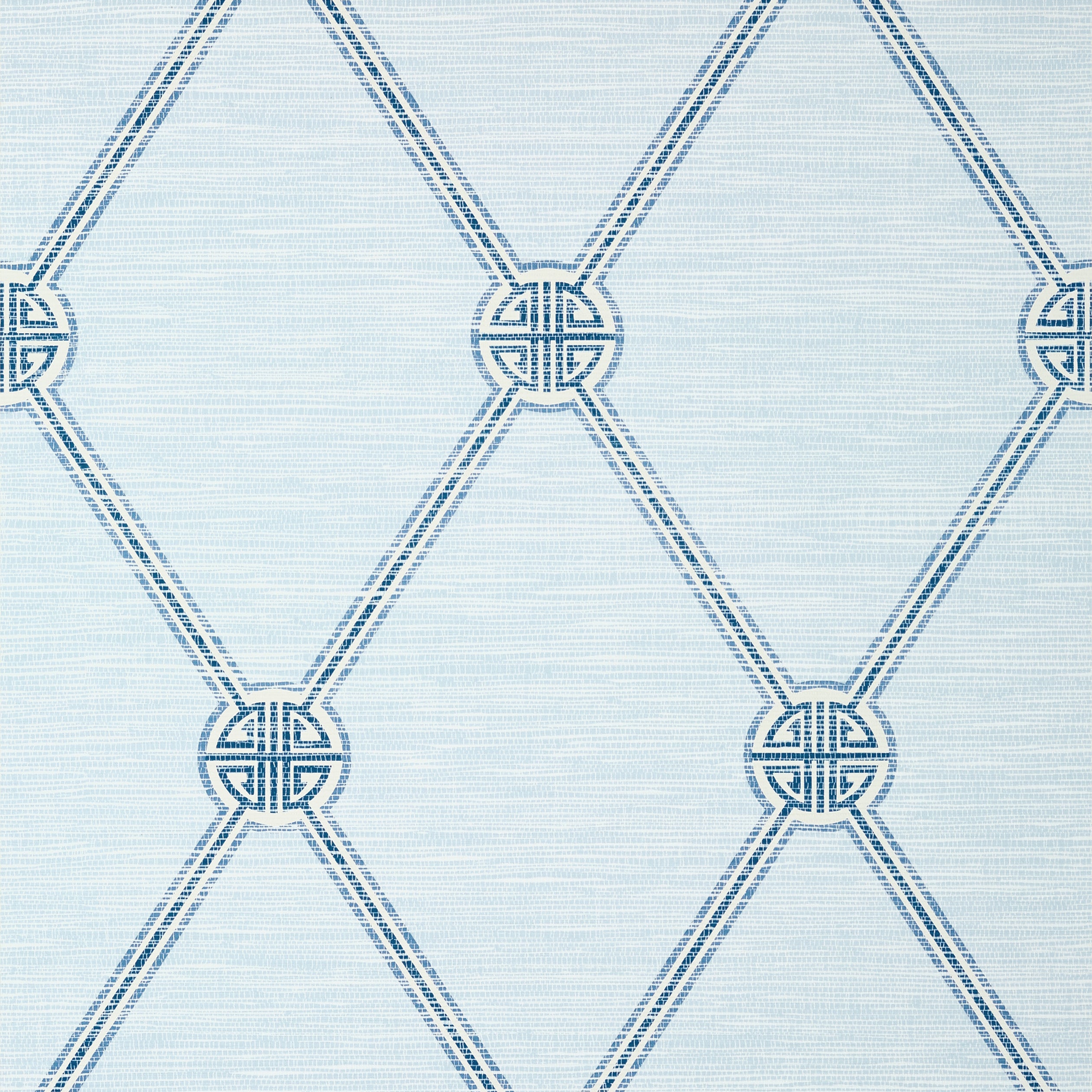 Thibaut Turnberry Trellis Behang T13350 - Spa Blue