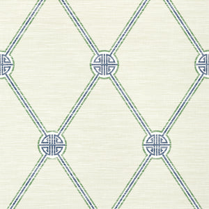 Thibaut Turnberry Trellis Behang T13352 - Beige and Green