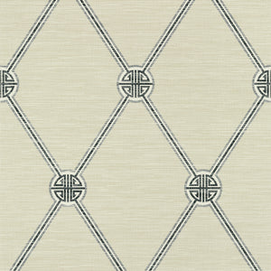 Thibaut Turnberry Trellis Behang T13355 - Charcoal