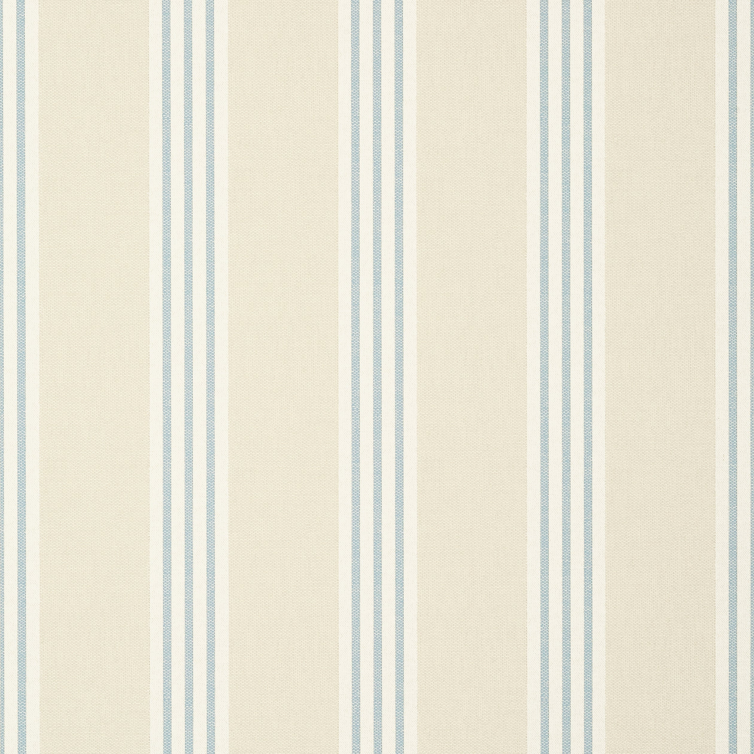 Thibaut Canvas Stripe Behang T13360 - Spa Blue and Beige