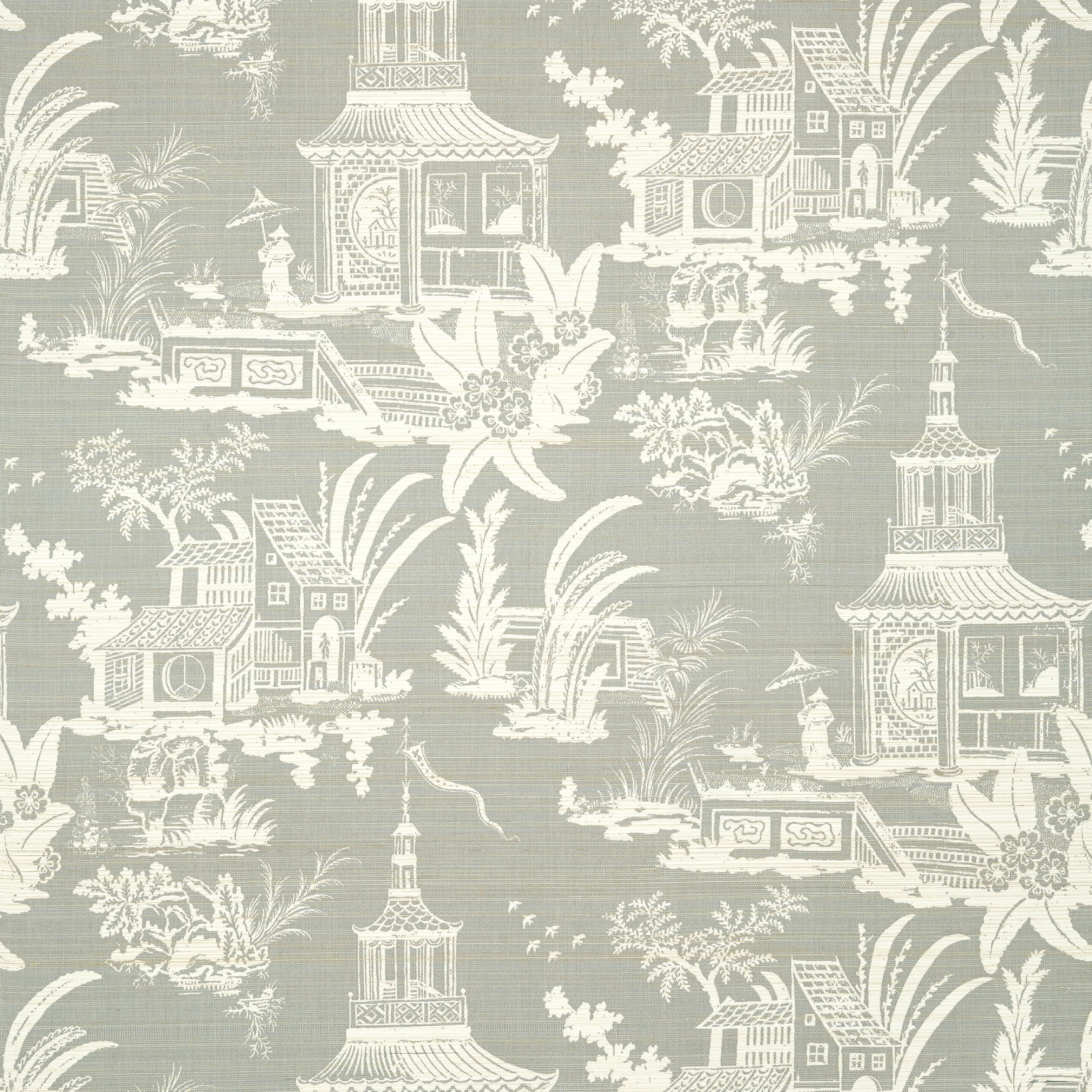 Thibaut Empress Court Behang T13652 - Grey