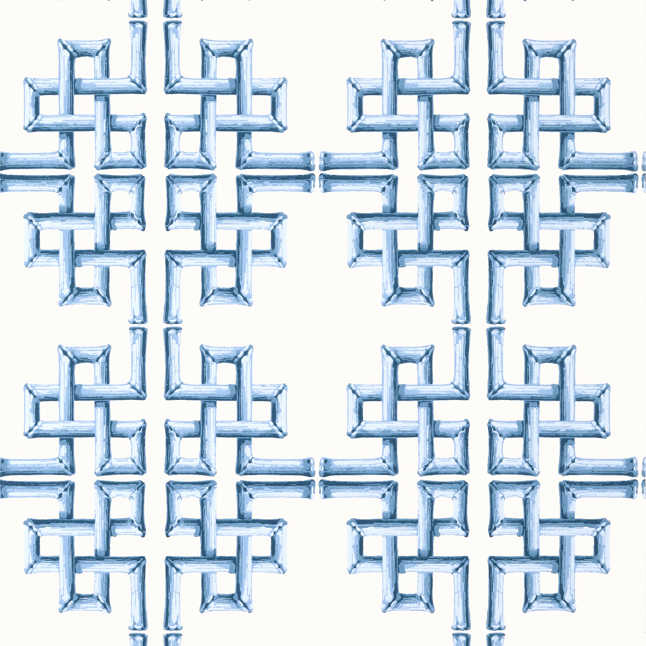 Thibaut Boca Bamboo Behang T13901 - Blue