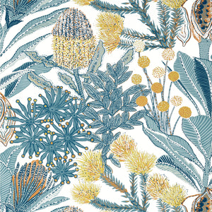 Thibaut Protea Behang T13922 - Blue