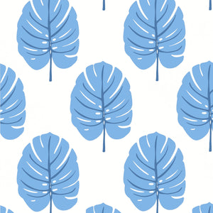 Thibaut Monstera Behang T13953 - Blue
