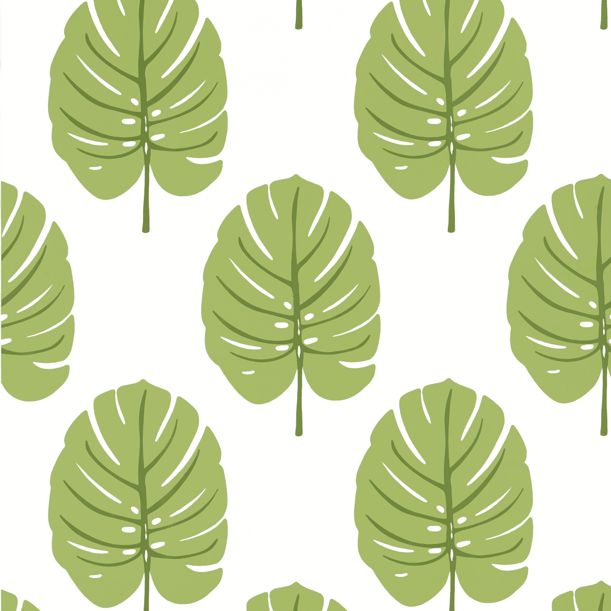 Thibaut Monstera Behang T13955 - Apple Green