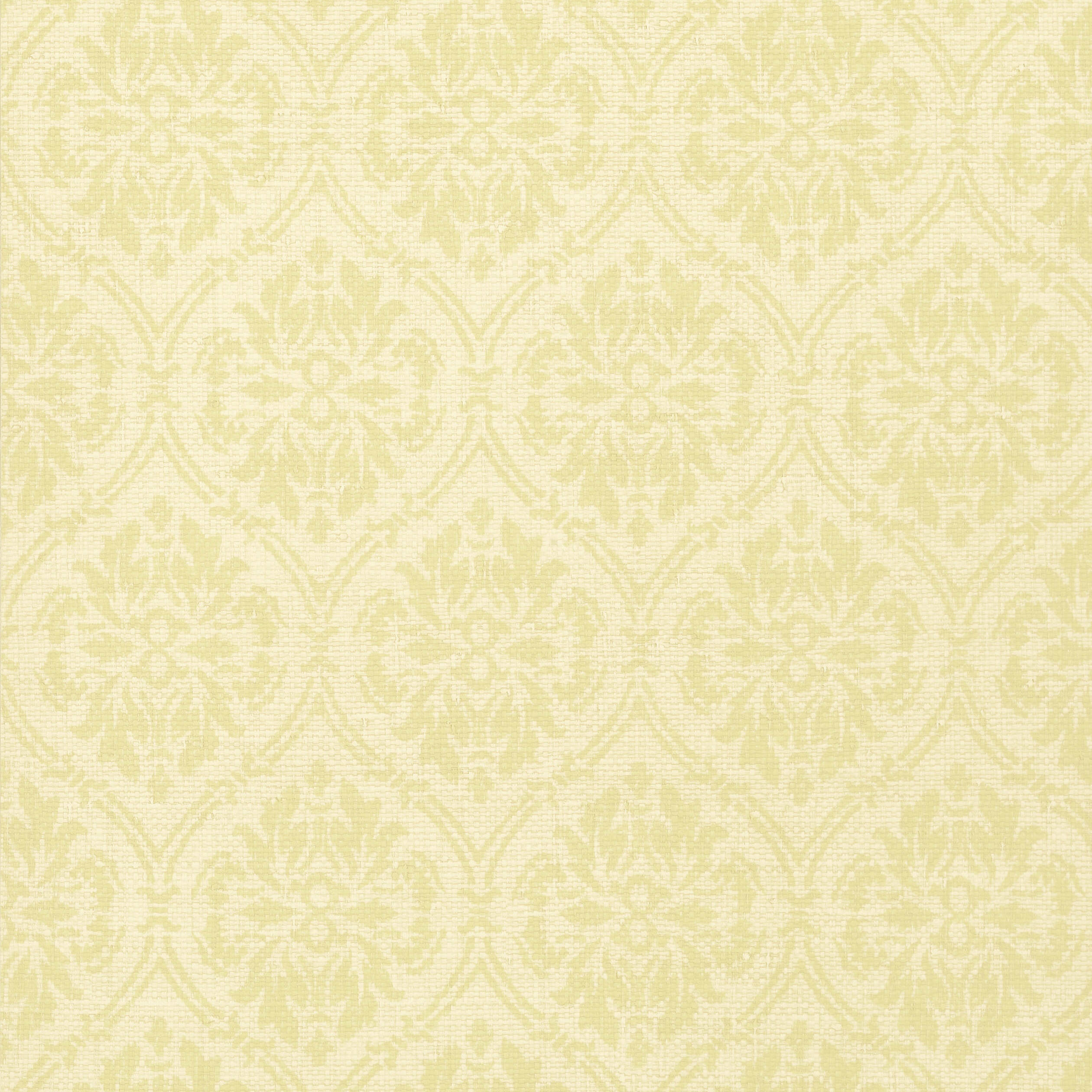 Thibaut Bankun Damask Behang T14118 - Celery on Cream