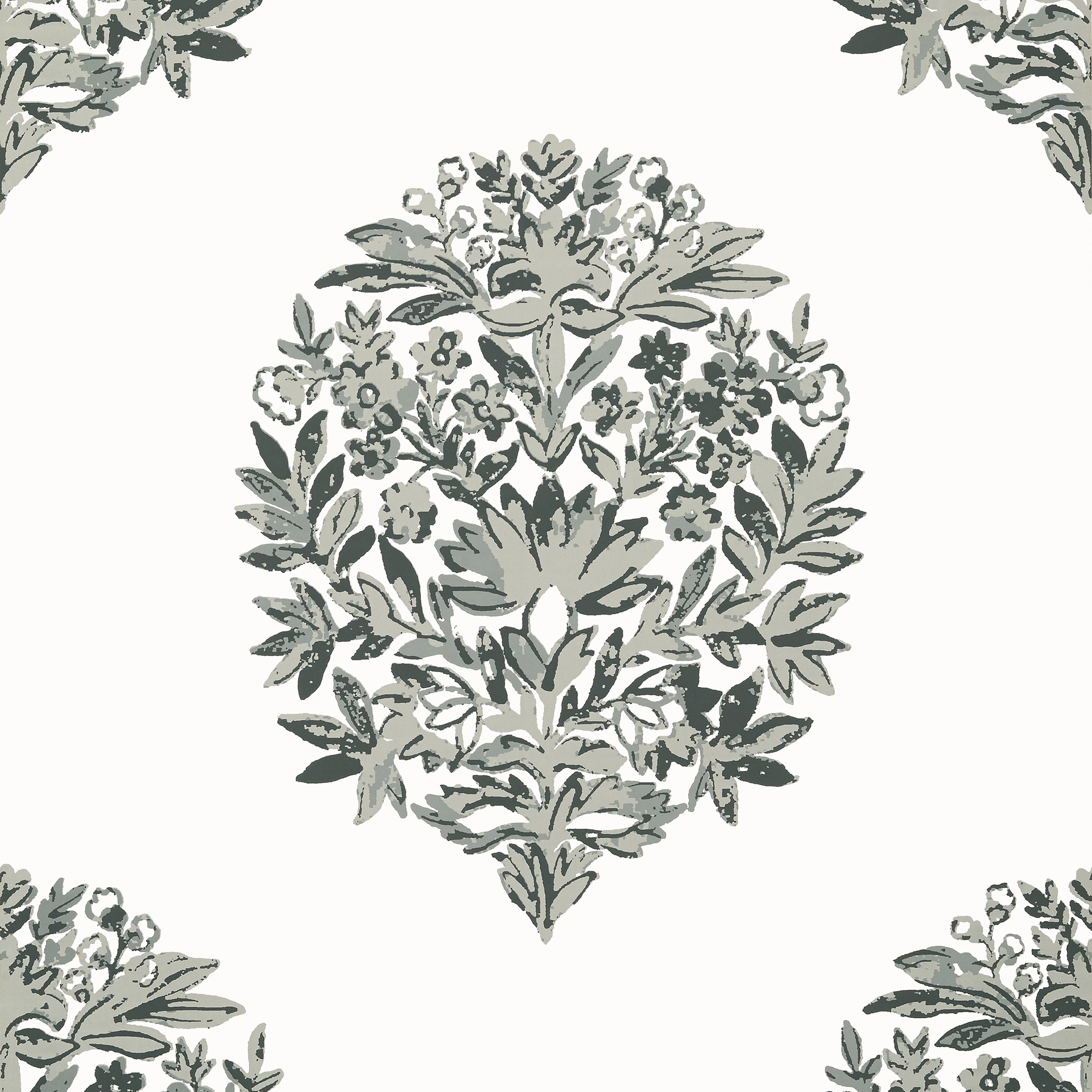Thibaut Ridgefield Behang T14324 - Grey