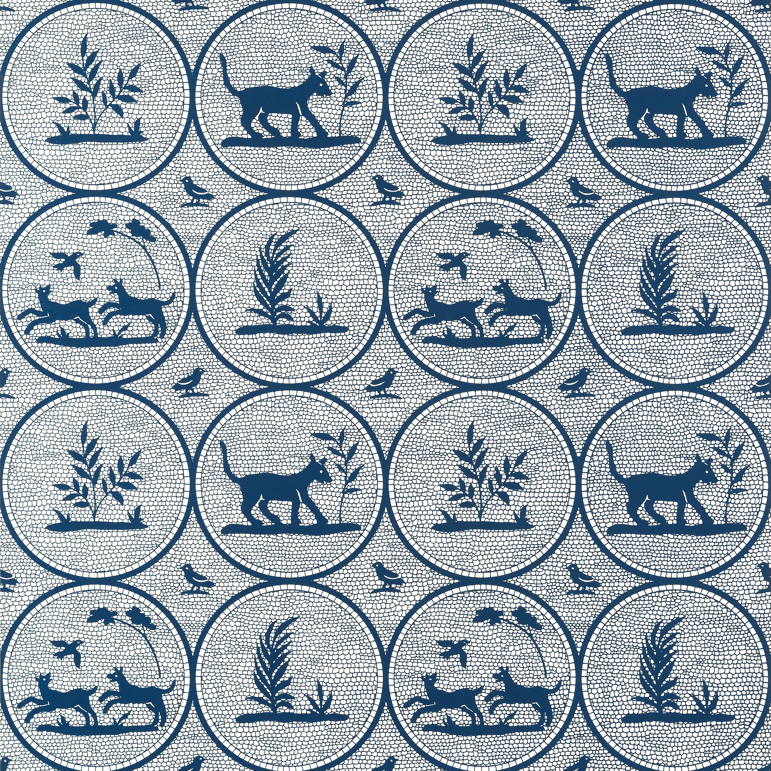 Thibaut Dooley Behang T14348 - Navy