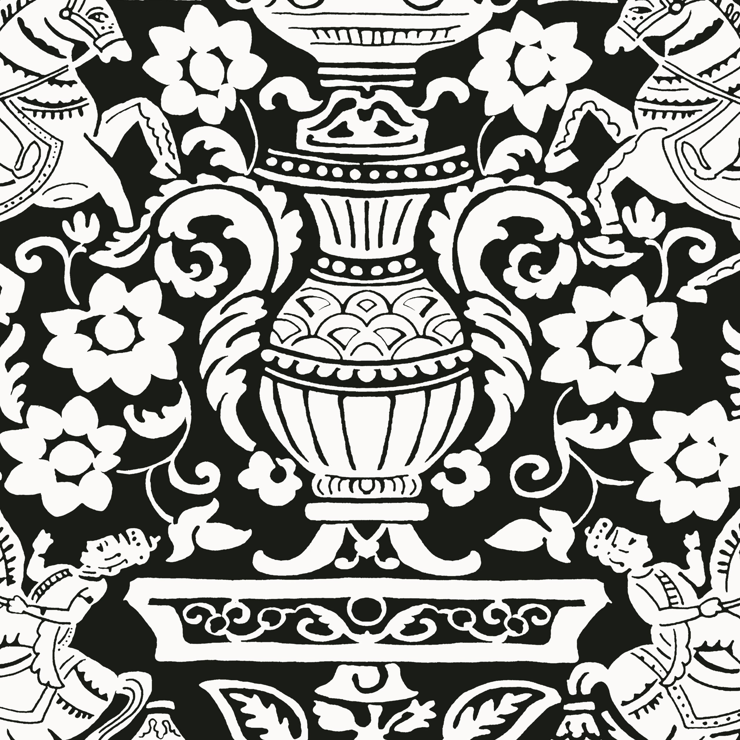 Thibaut Galway Behang T14365 - Black