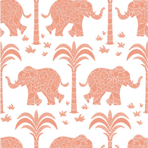 Thibaut Elephant Behang T16203 - Coral