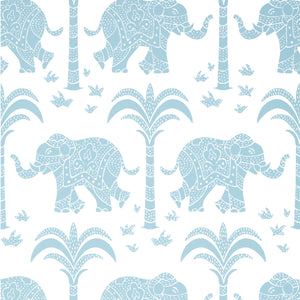 Thibaut Elephant Behang T16204 - French Blue