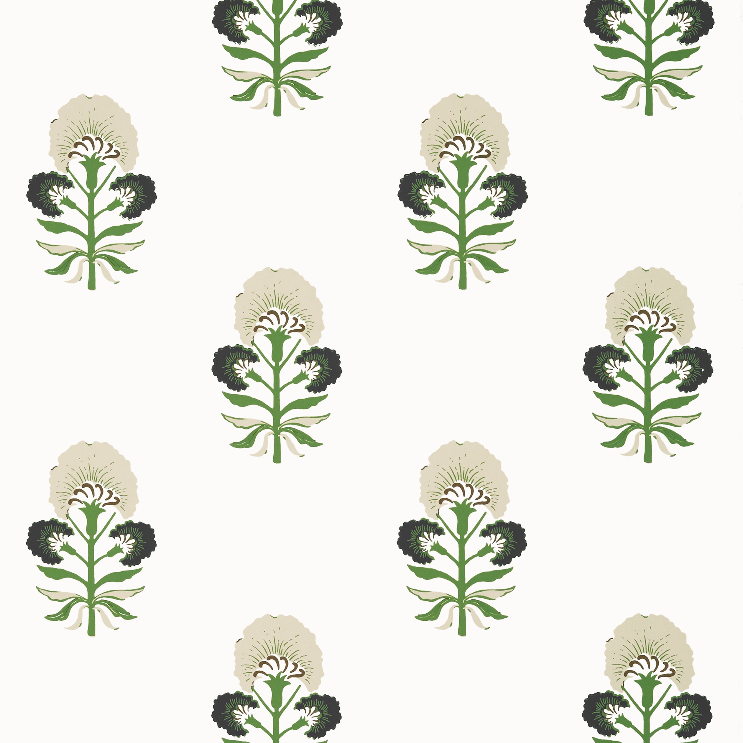 Thibaut Tybee Bud Behang T16214 - Black and Green