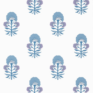 Thibaut Tybee Bud Behang T16216 - Lavender and Blue