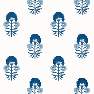 Thibaut Tybee Bud Behang T16217 - Blue and White