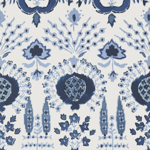 Thibaut Mendoza Suzani Behang T16239 - Blue and White