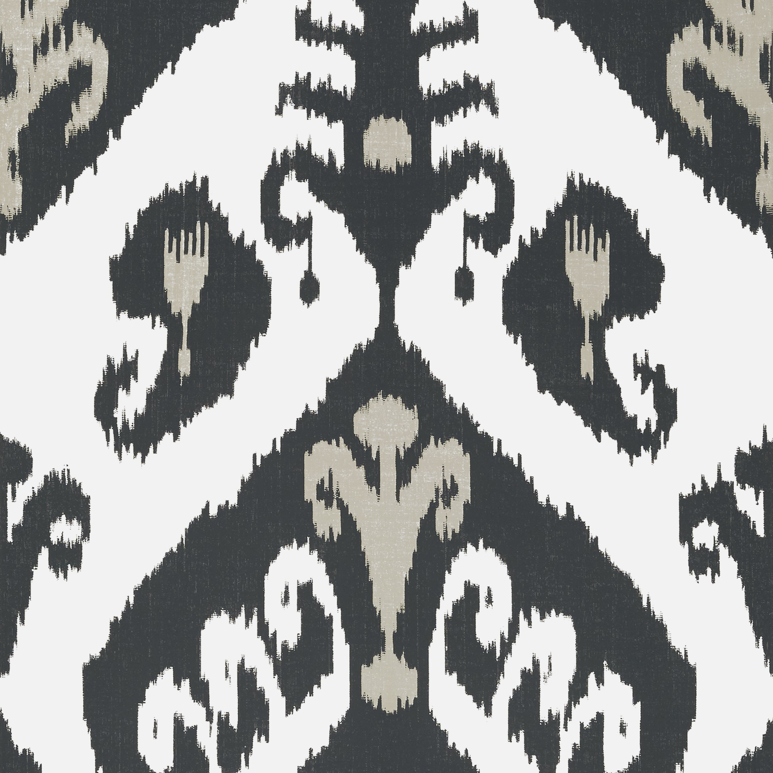 Thibaut Indies Ikat Behang T16250 - Black