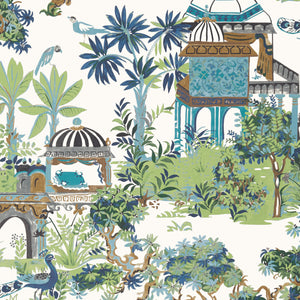 Thibaut Mystic Garden Behang T20820 - Blue and Green