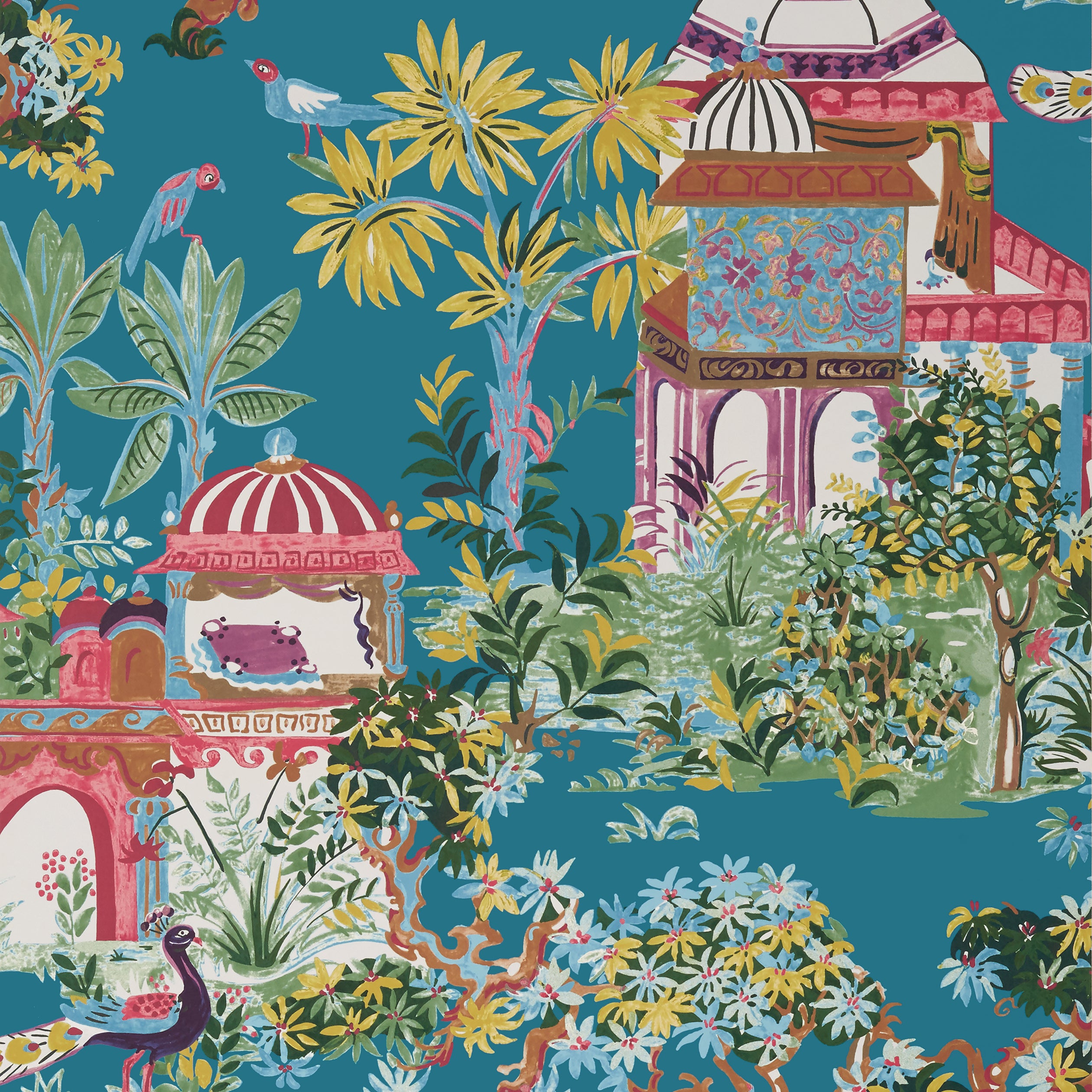 Thibaut Mystic Garden Behang T20822 - Teal