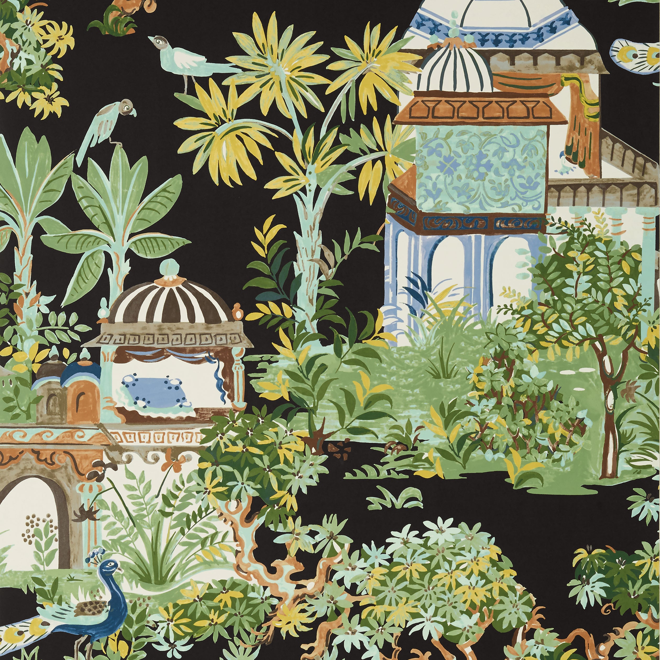 Thibaut Mystic Garden Behang T20825 - Black