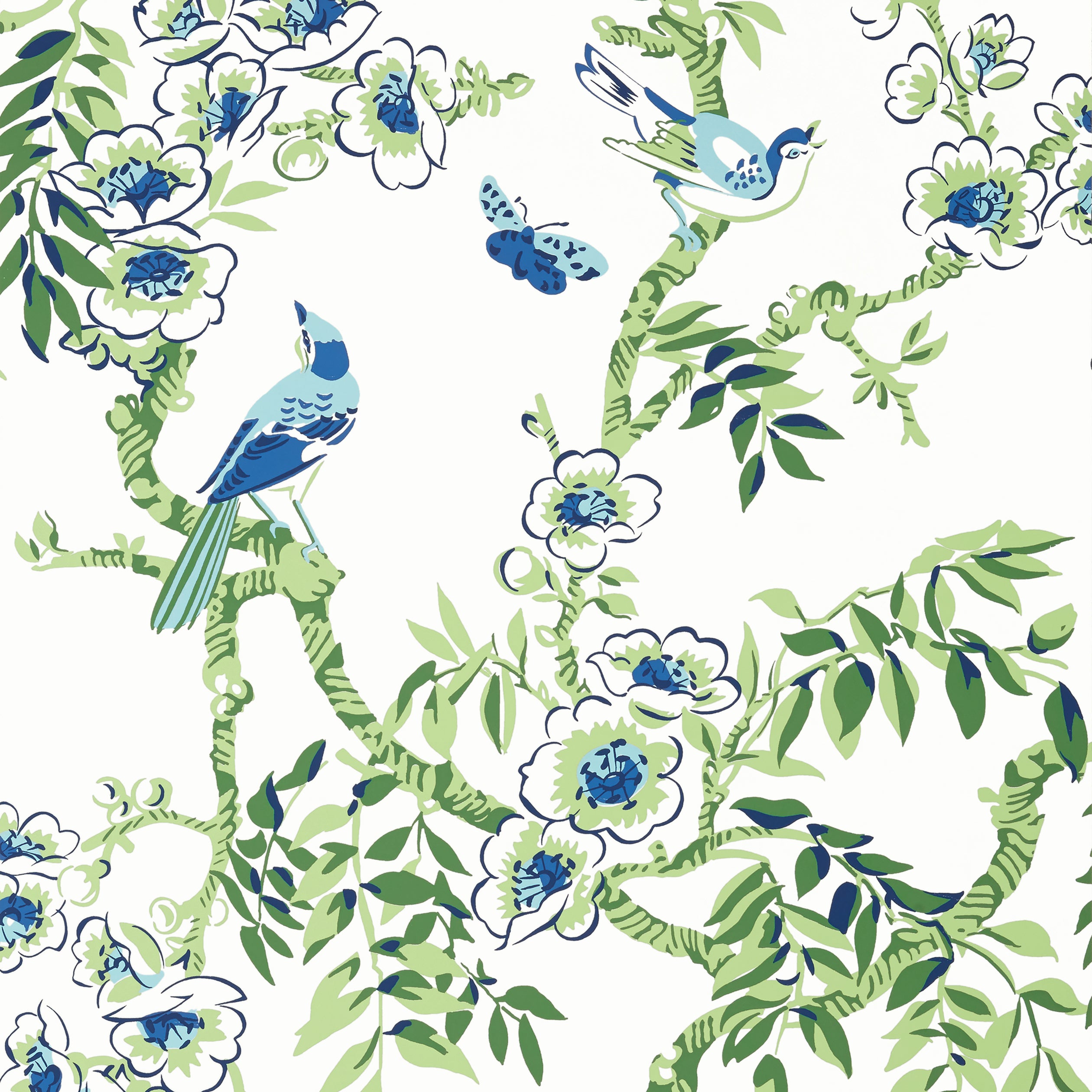 Thibaut Yukio Behang T20842 - Blue and Green