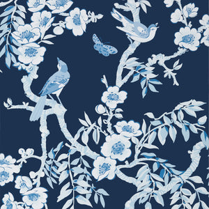 Thibaut Yukio Behang T20844 - Navy and White