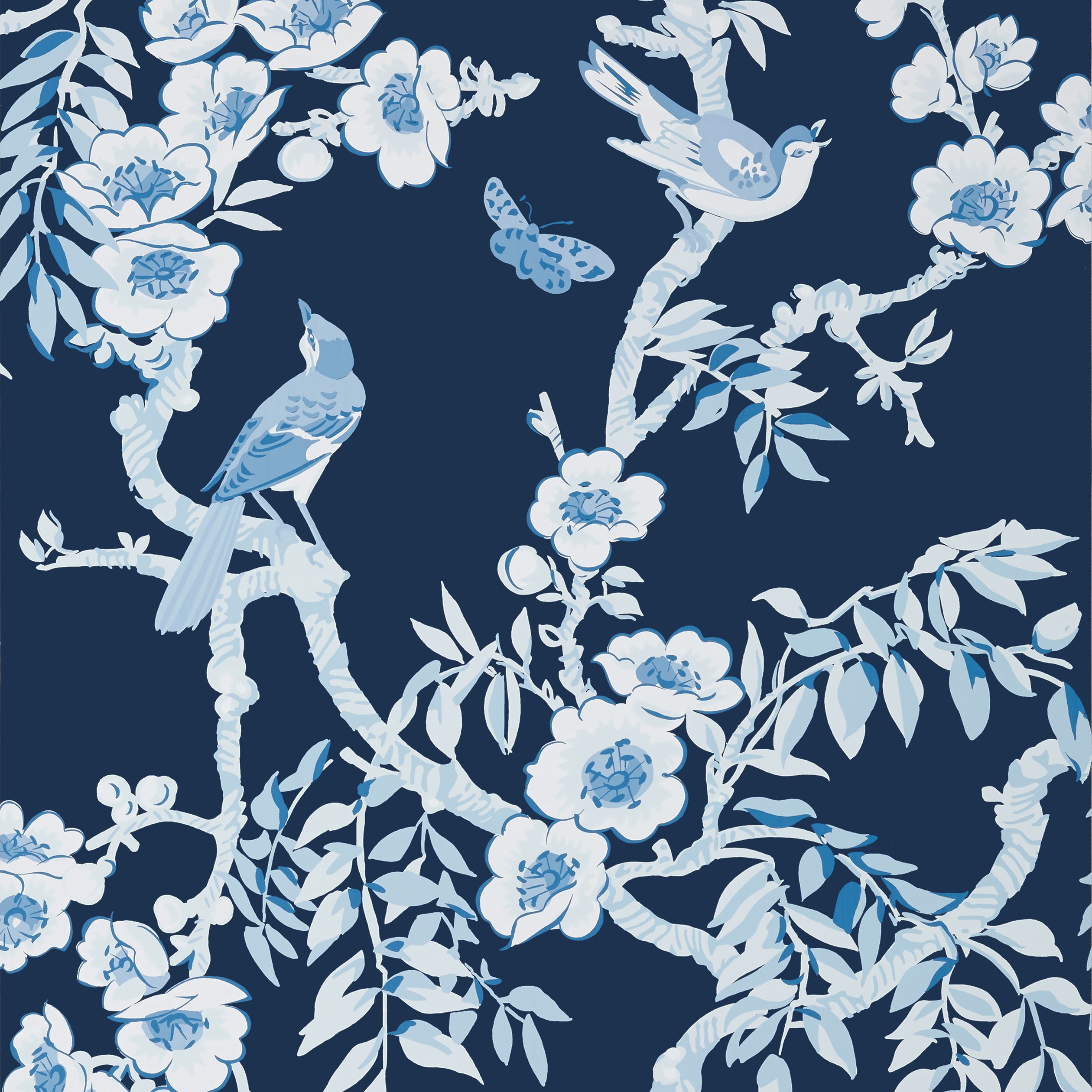 Thibaut Yukio Behang T20844 - Navy and White