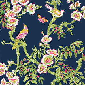 Thibaut Yukio Behang T20846 - Navy and Pink