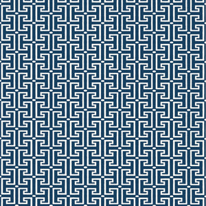 Thibaut T-square Behang T20866 - Navy and White