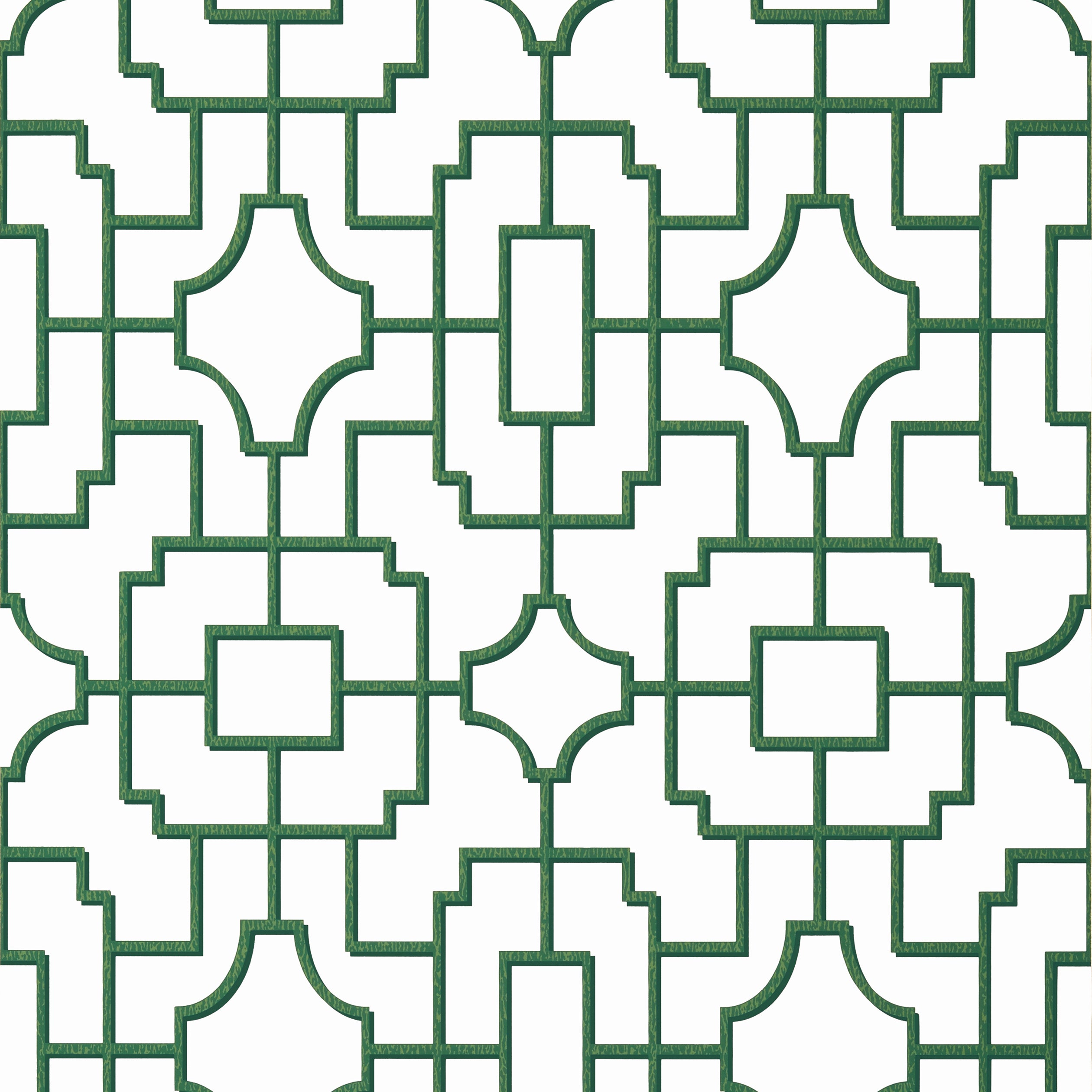 Thibaut Fretwork Behang T20868 - Green