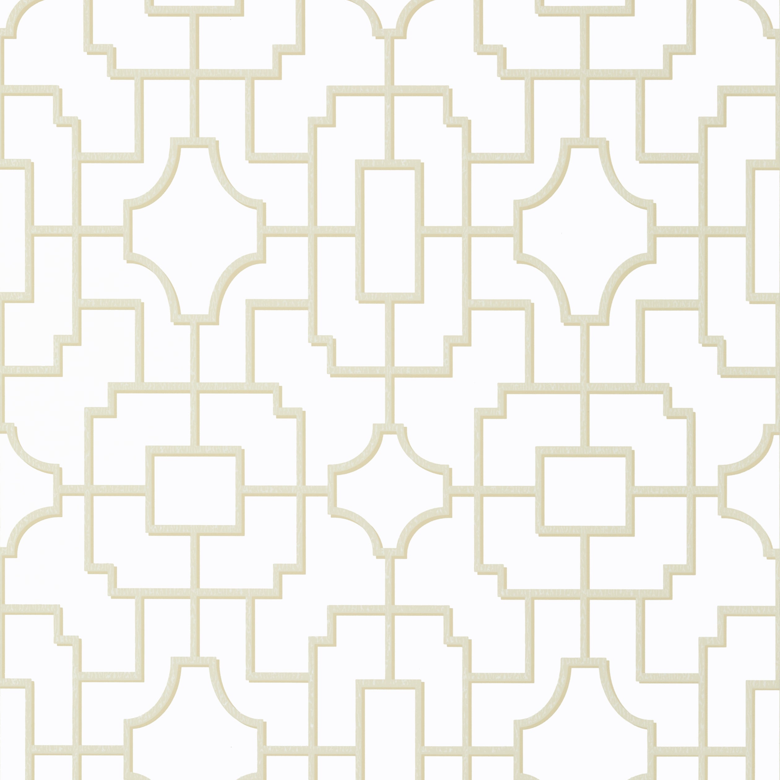 Thibaut Fretwork Behang T20870 - Beige