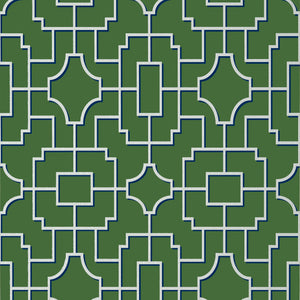 Thibaut Fretwork Behang T20874 - Emerald