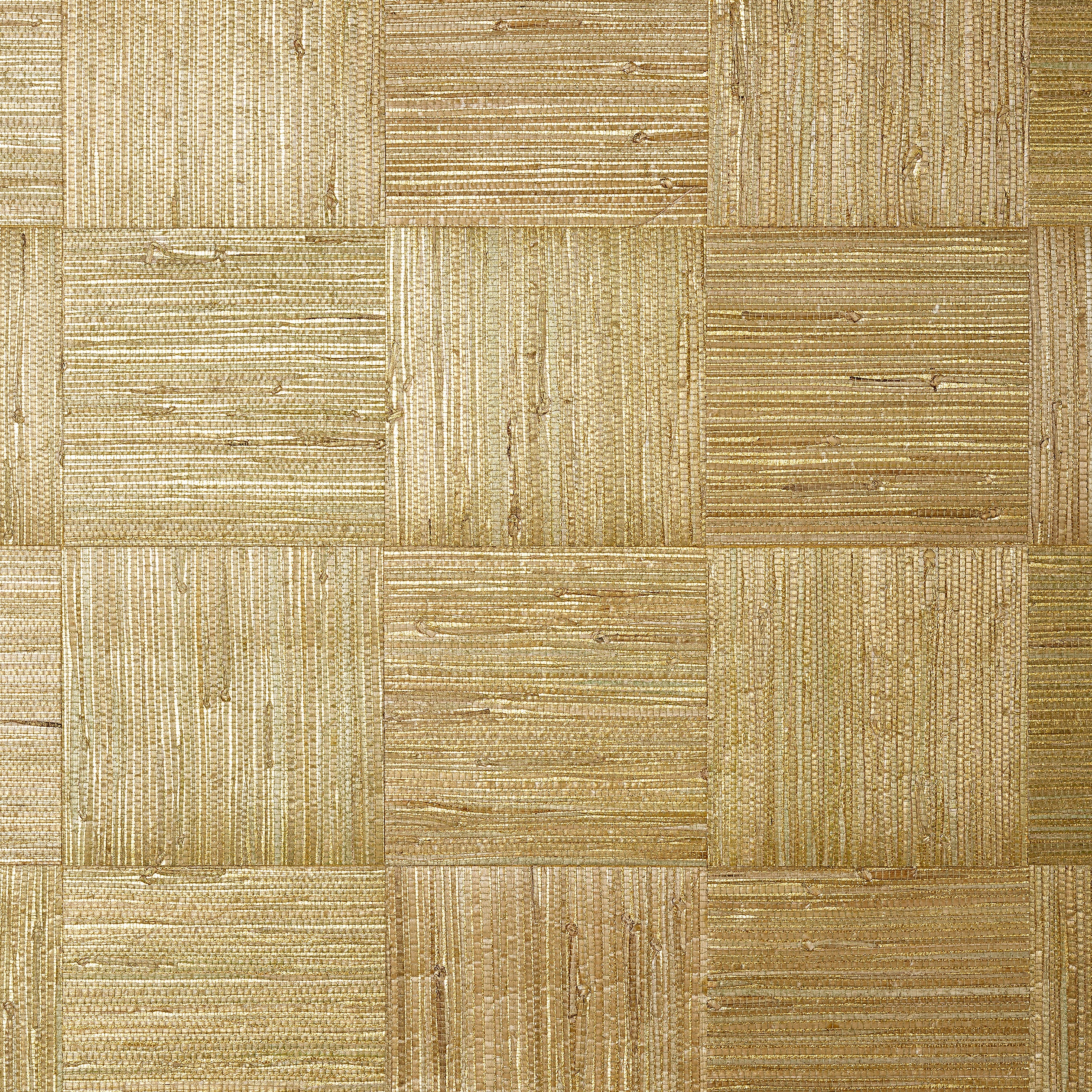Thibaut Mosaic Weave Behang T24075 - Metallic Gold