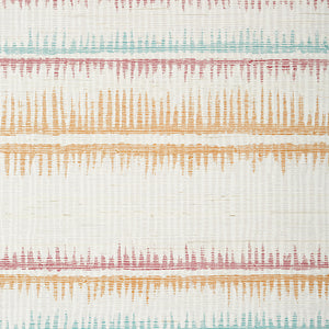 Thibaut Passage Behang T24139 - Melon and Turquoise