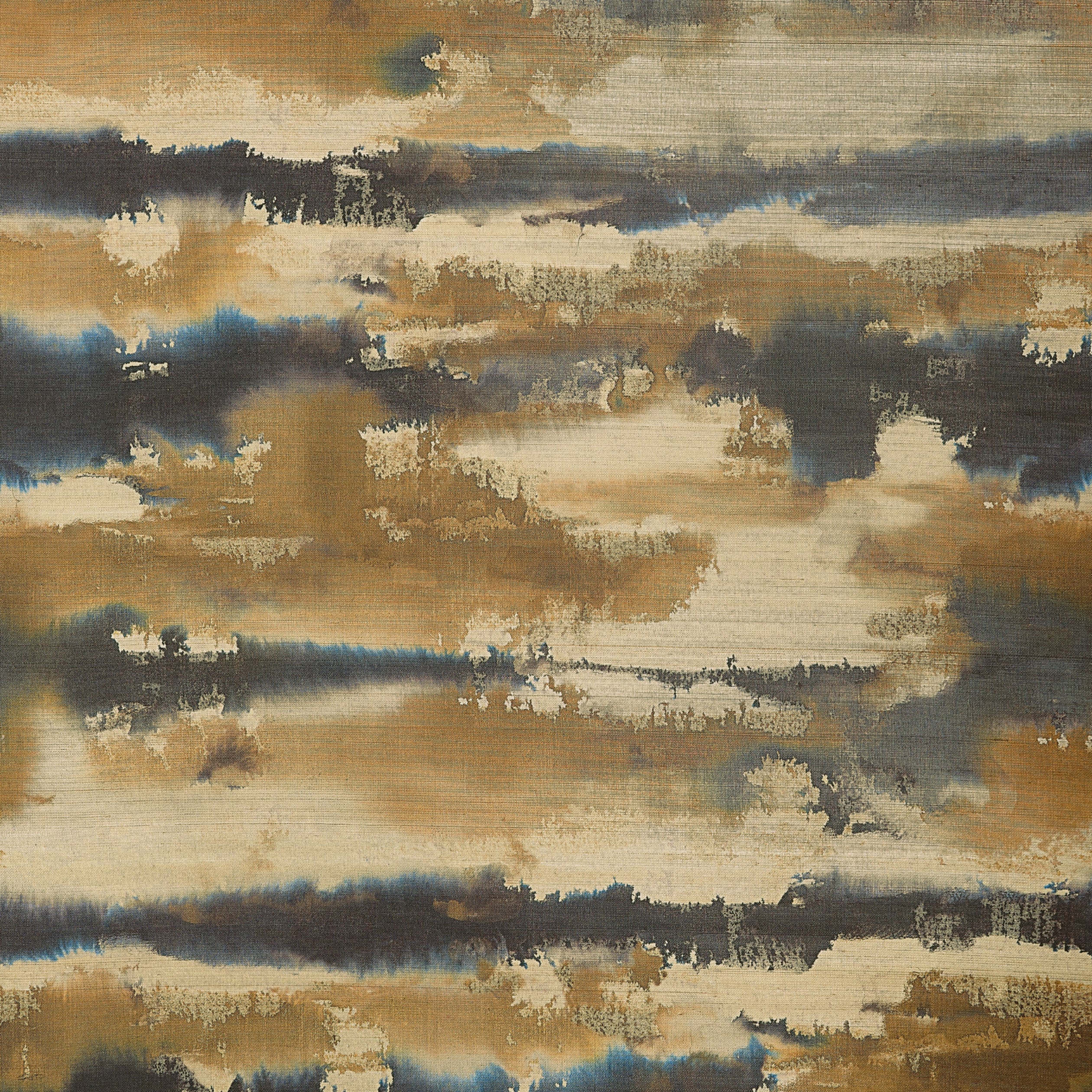 Thibaut Silver Lining Behang T24419 - Indigo and Gold