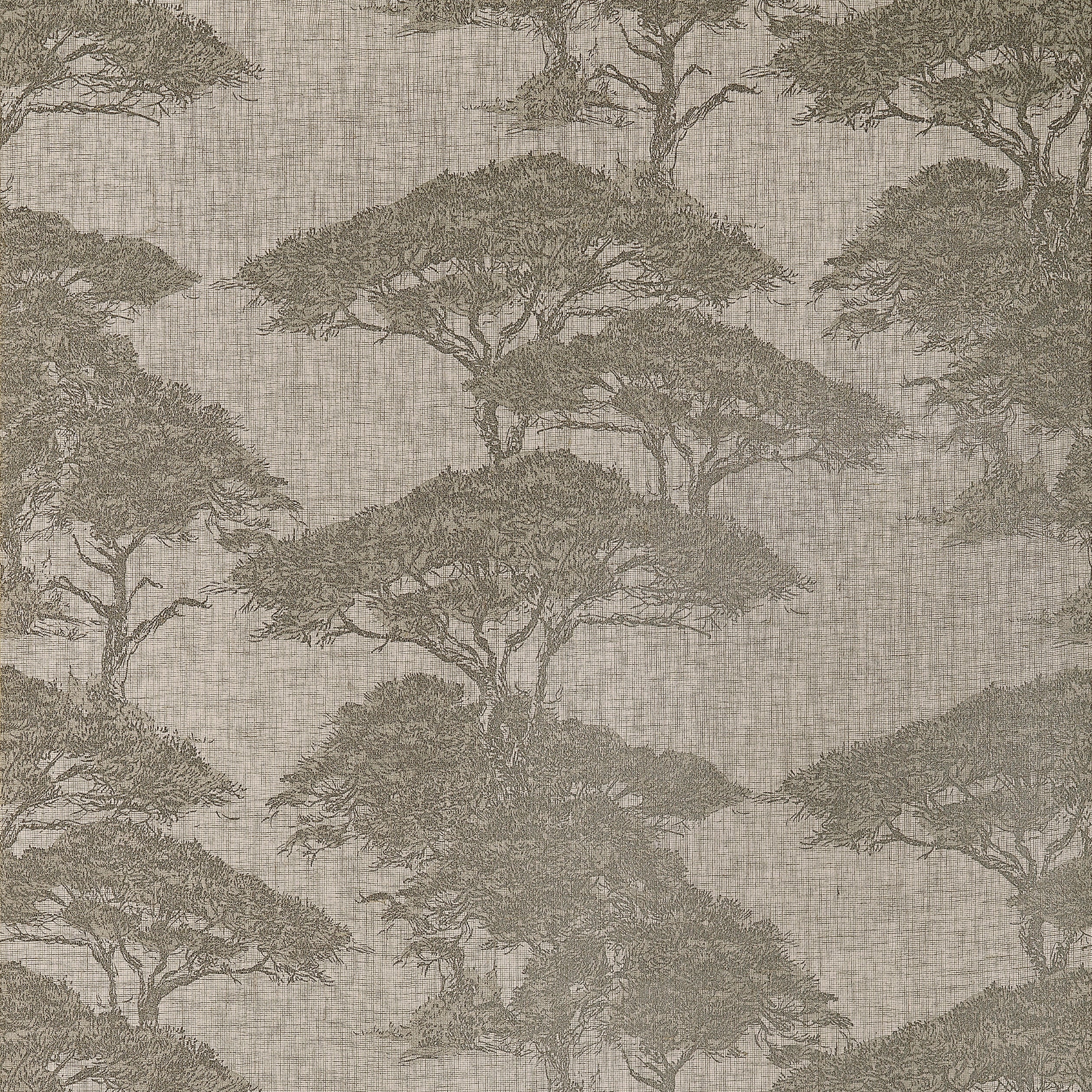 Thibaut Torrey Pines Behang T24435 - Beige and Black