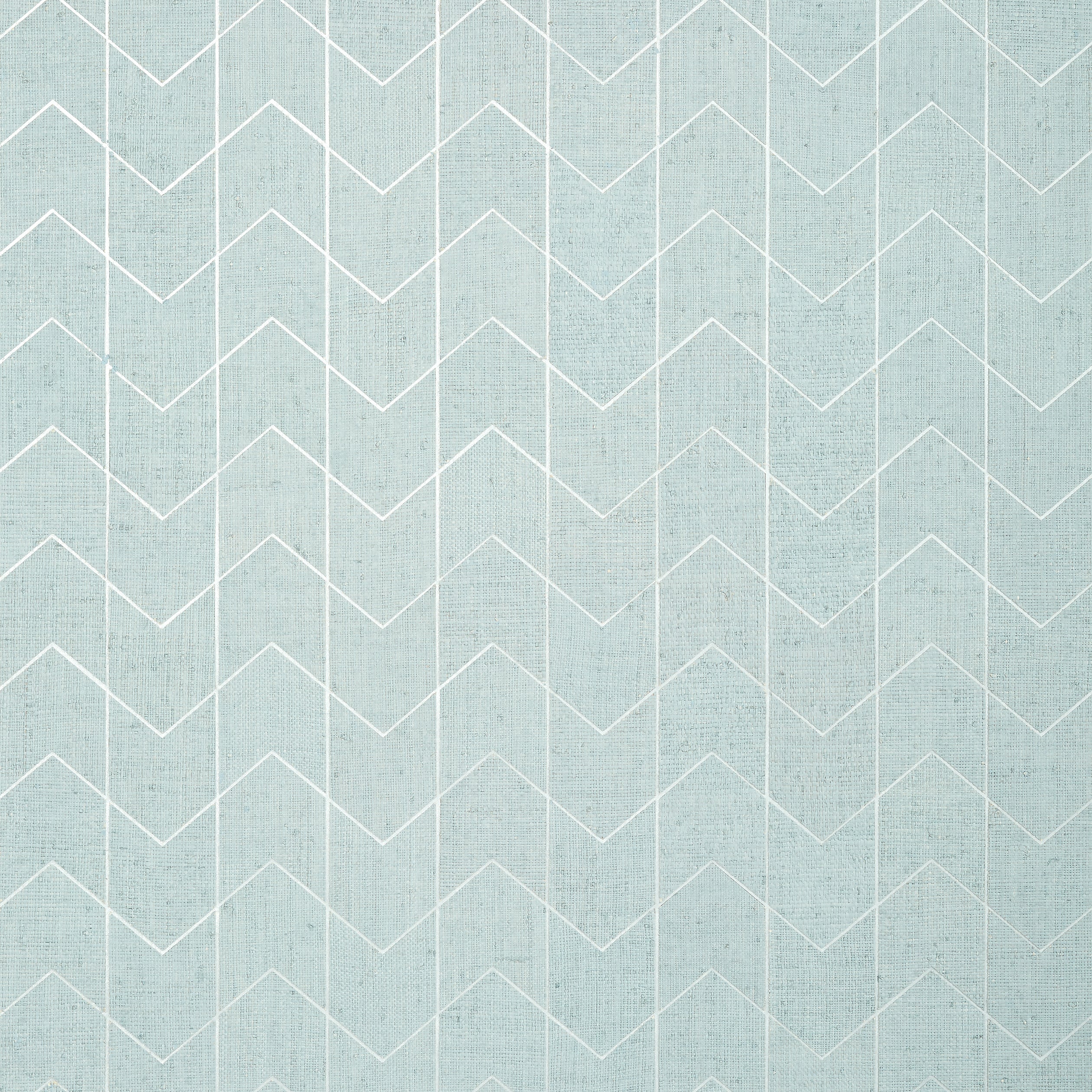 Thibaut Cordoza Weave Behang T27027 - Spa Blue and Silver