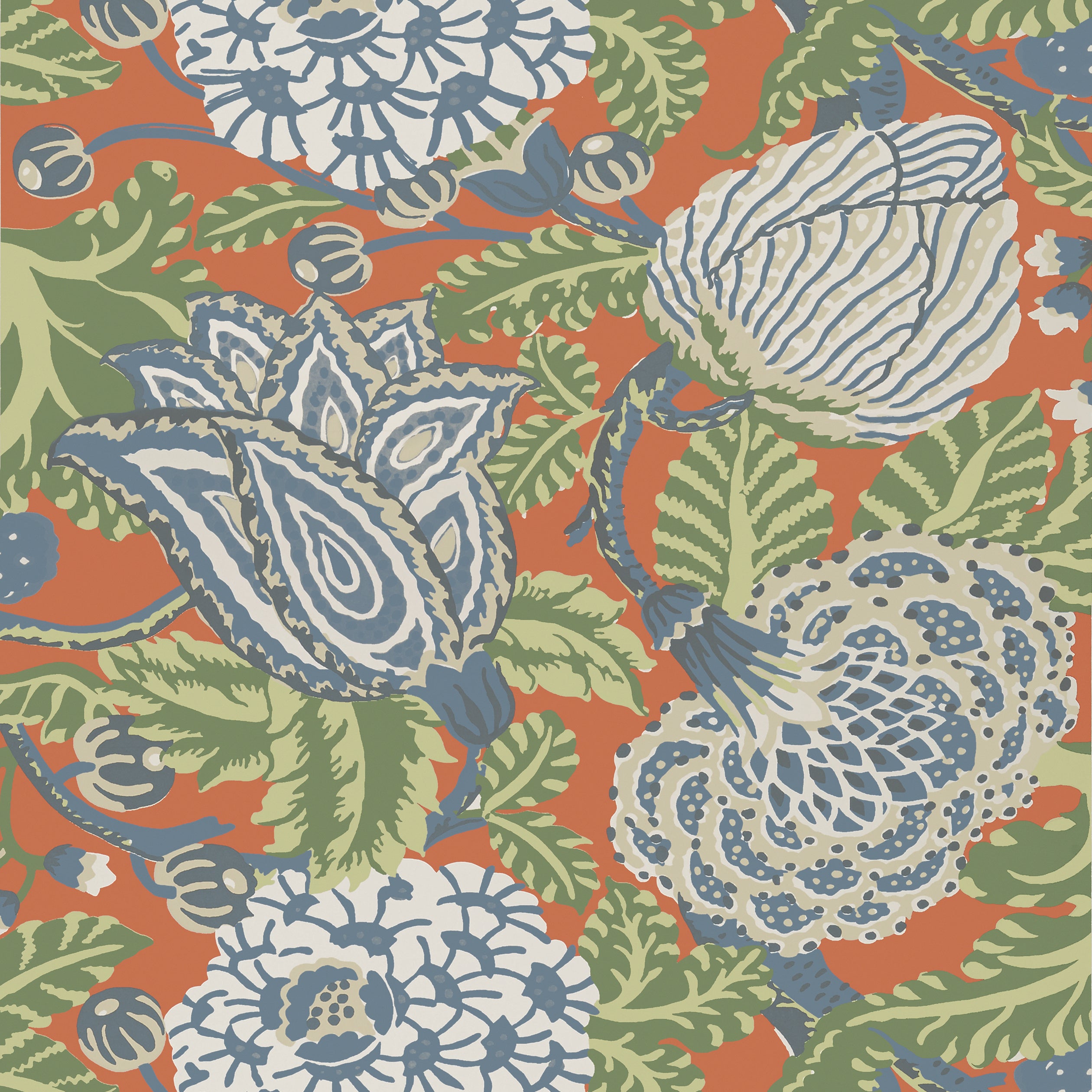 Thibaut Mitford Behang T2945 - Orange